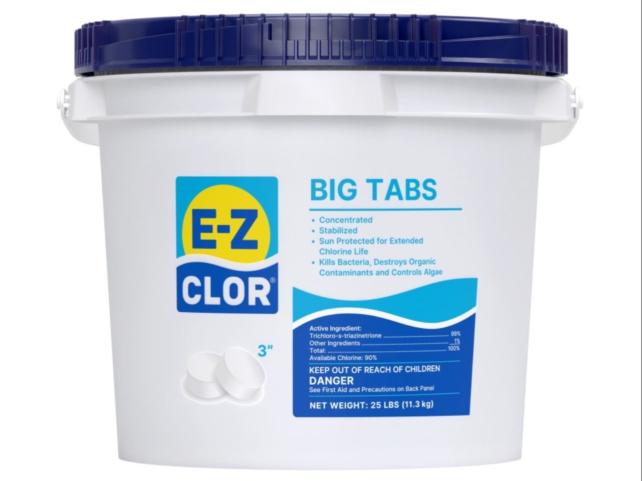 25# 3" Chlorine Tabs