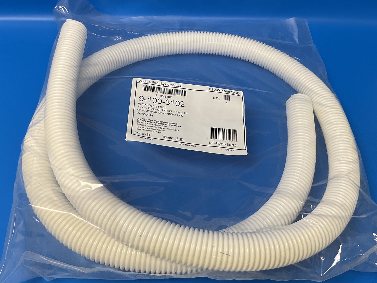9-100-3102 : 6 ft Hose