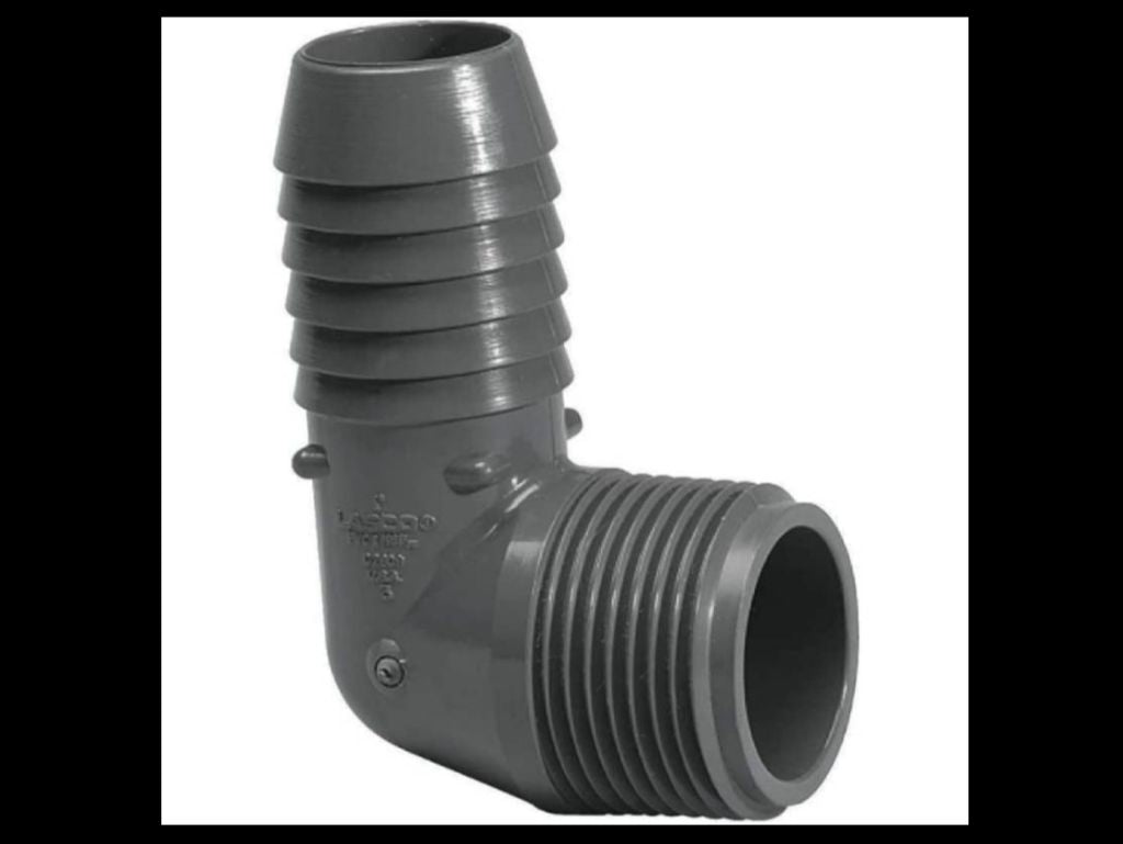 1-1/2" External Thread Barbed Elbow