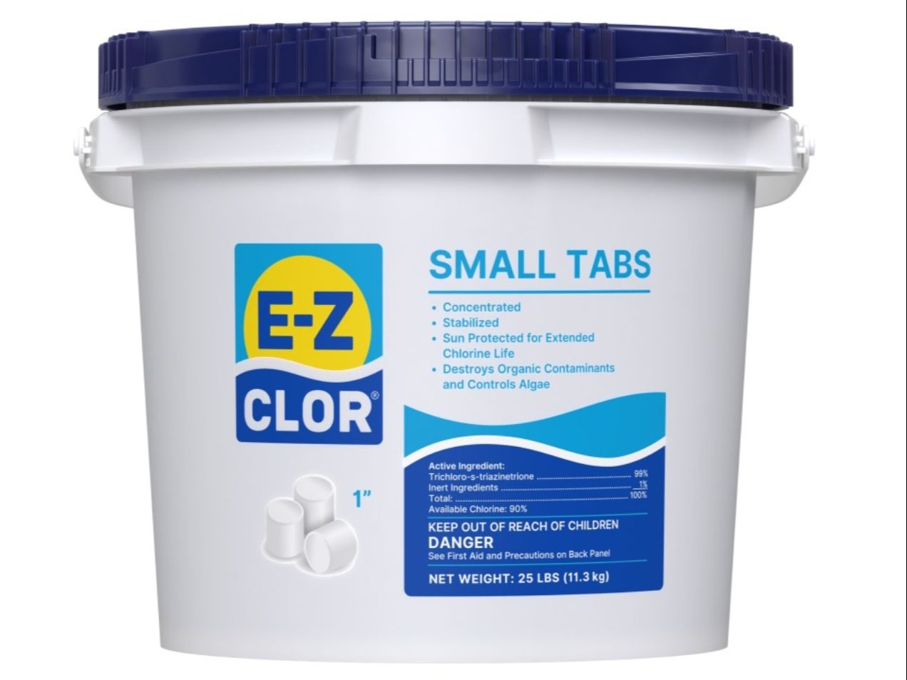 25# 1" Chlorine Tabs